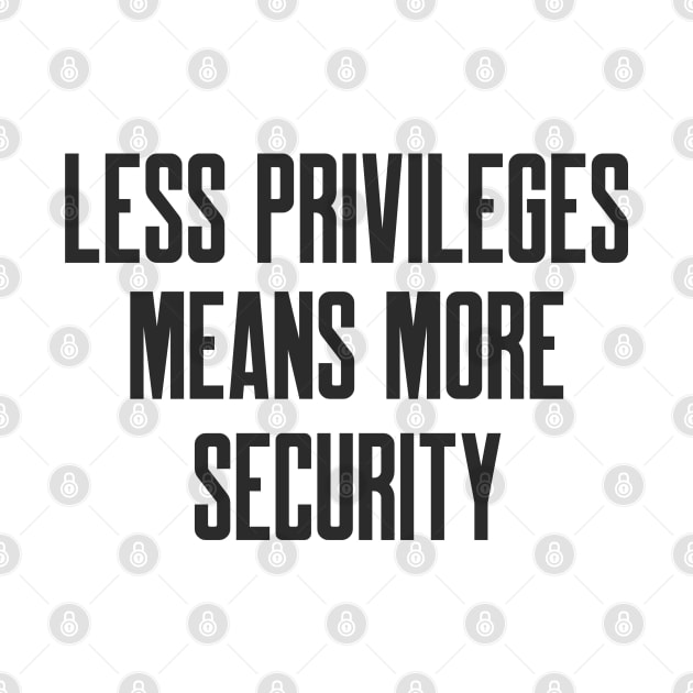 Cybersecurity Less Privileges Means More Security by FSEstyle