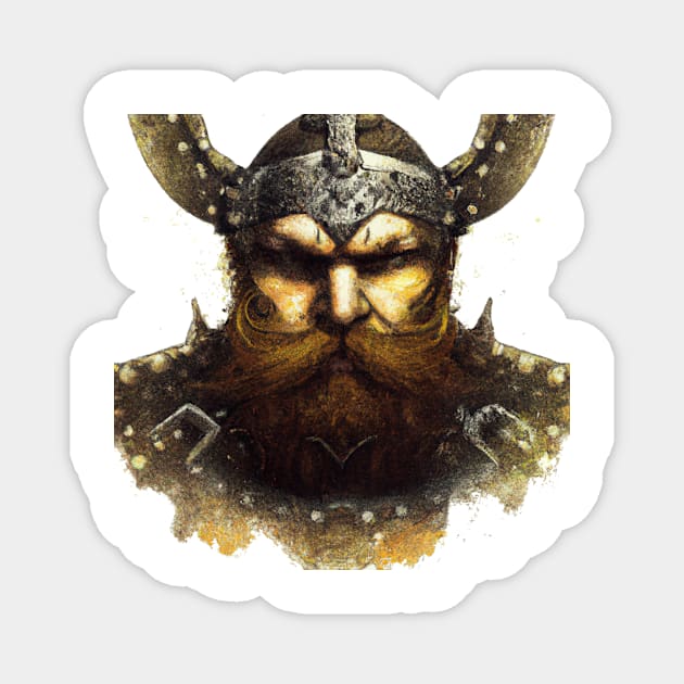 Viking head Magnet by Perryfranken