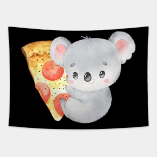 Cute Koala eats pizza perfect gift for pizza and koala lovers and pizza addicts Tapestry