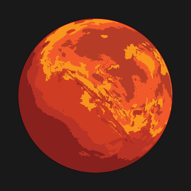 Mars the Red Planet by hobrath