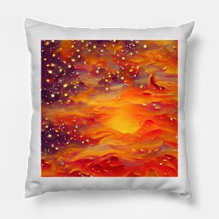 Aesthetic Fire Pillow