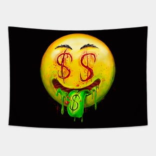 Money face emoji Tapestry