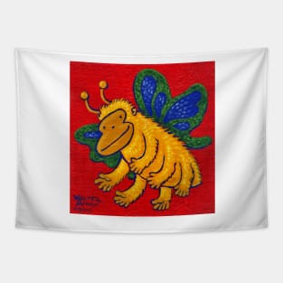 Yellow Butterfly Ape Tapestry