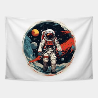 Colorful Astronaut in Space #7 Tapestry