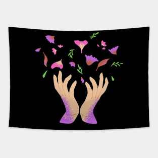 Flower petals design art Tapestry