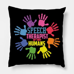 Speech Therapist Vintage Retro SLP Pillow