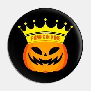 Pumpkin King Funny Halloween Shirt Season Scary Costume Pin