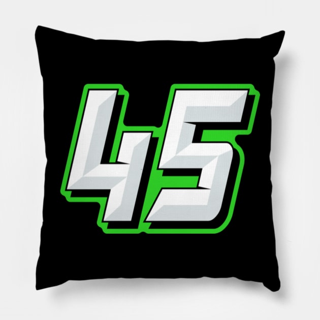 Racing number 54 Pillow by Motor World