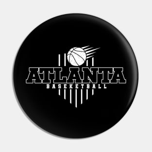 Vintage Pattern Atlanta Sports Proud Name Classic Pin