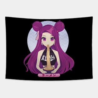 Anime girl death core Tapestry