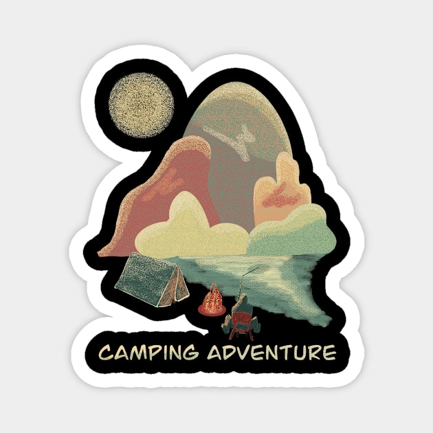 Camper Adventure Magnet by Mareteam