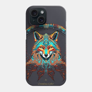 Tribal Fox psychadelic allure Phone Case