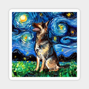 German Shepherd Night 2 Magnet