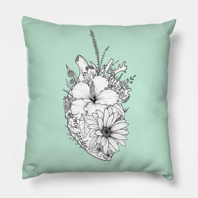 My garden Pillow by VanessArtisticSoul