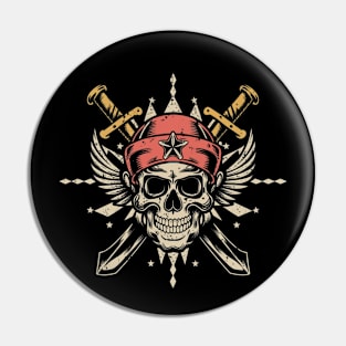 Rebellion Skull Art - Eternal Tattoo Vibes Pin