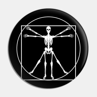 Vitruvian Bones Pin