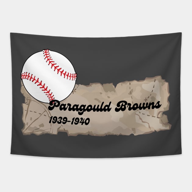 Paragould Browns Baseball Team Tapestry by Pearlie Jane Creations