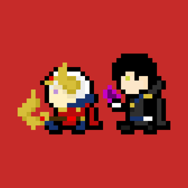 Edelgard and Hubert 8 bits by urufangu