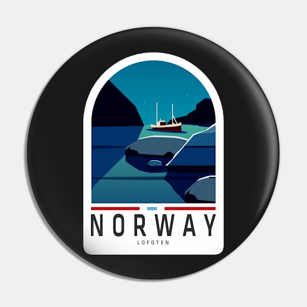 Norway Landscape Sticker, Norway lovers, Happy country, Travel Pin by norwayraw