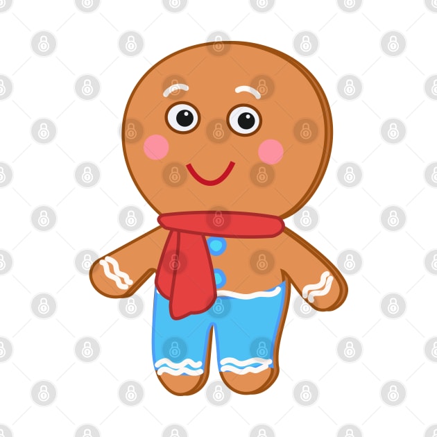 Joe Gingerbread - Christmas cartoon Character by Dinos Friends