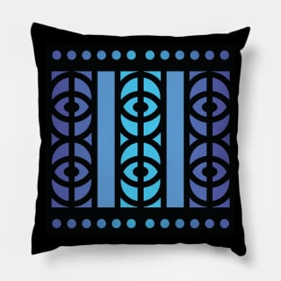 “Dimensional Insight” - V.3 Blue - (Geometric Art) (Dimensions) - Doc Labs Pillow