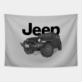 Black Jeep Wrangler Rubicon Tapestry