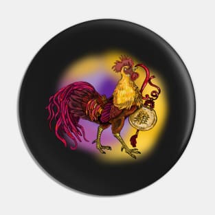 Chinese Zodiac Animal Year of the Rooster Pin