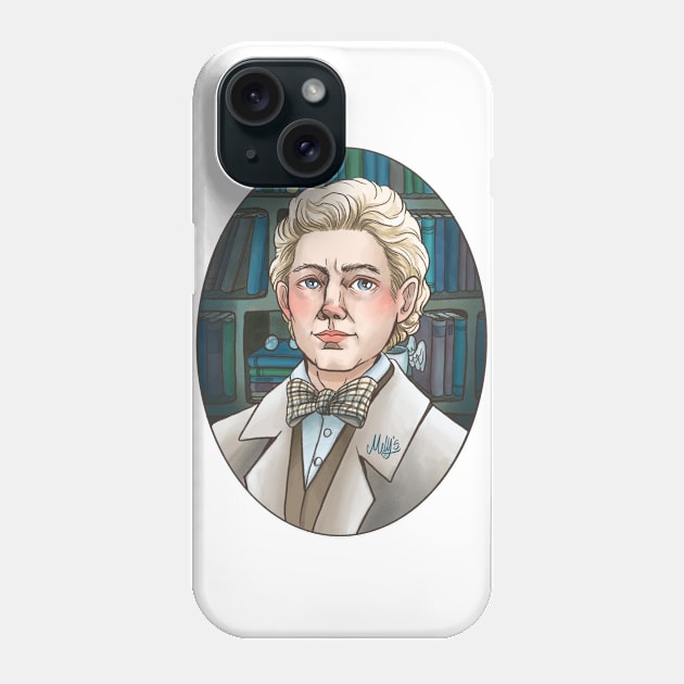 Aziraphale in Watercolor Phone Case by Molly11