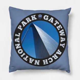 Gateway Arch National Park circle Pillow