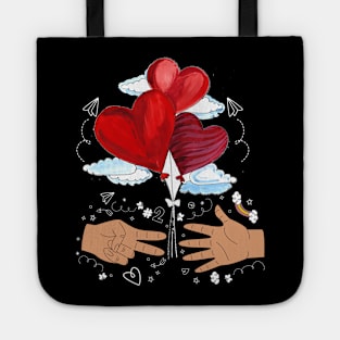 Funny Cute Valentines day Gift for BF or GF | Mens & Womens rock paper scissors Tote