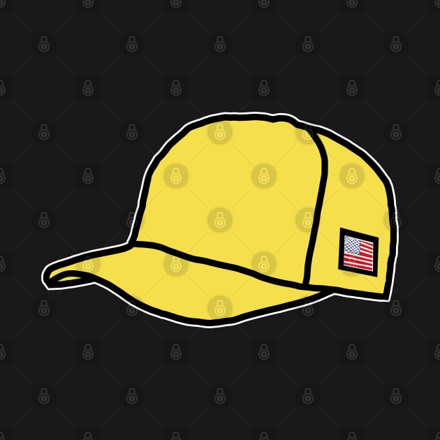 Trucker Hats Yellow Graphic by ellenhenryart