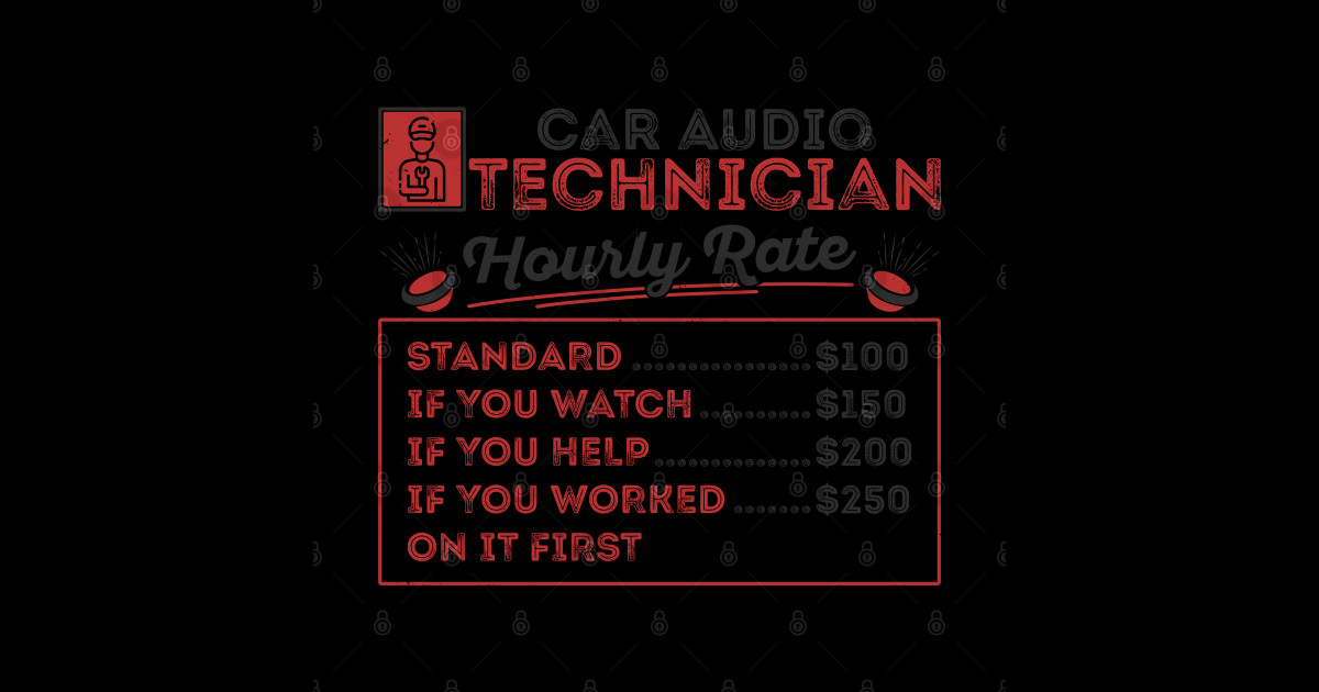 Car Audio Technician Car Stereo Fanatic Automobile Car Audio