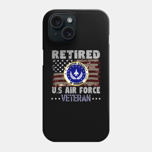 Retired US Air Force Veteran Phone Case by AlmaDesigns