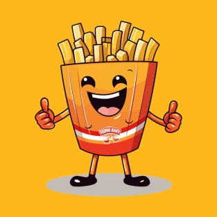 kawaii french fries T-Shirt cute potatofood T-Shirt