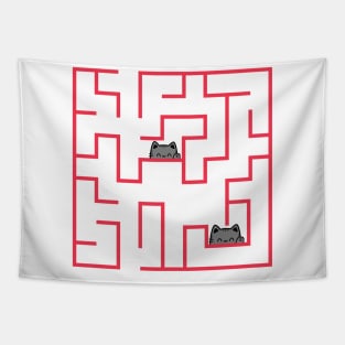 Cat Maze Tapestry