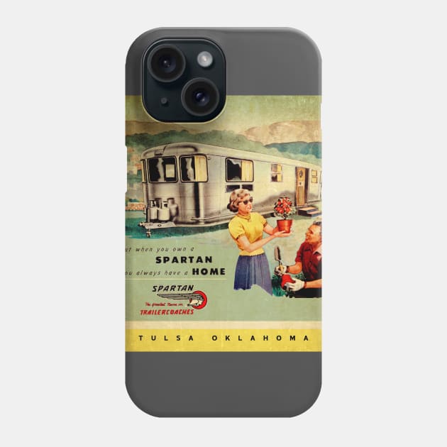 Spartan Trailers Tulsa Phone Case by Midcenturydave