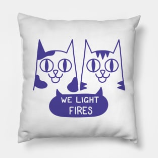Fire kitties Pillow