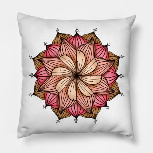 Copy of Blue, Green and Yellow Floral Mandala Pillow