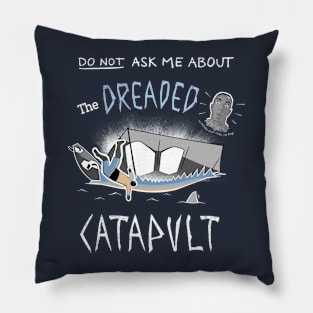 Funny Windsurfing Catapult Drawing Pillow