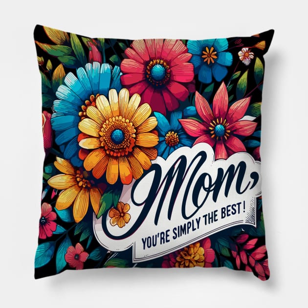 Moms Blooming Bouquet Pillow by maknatess