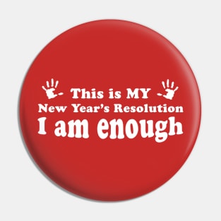 New Year's Resolution Pin