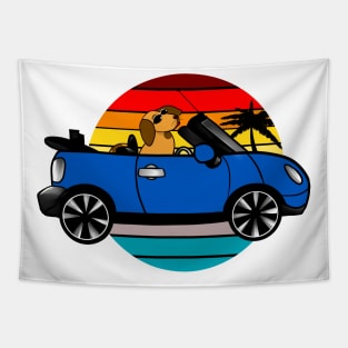 BEEP BEEP Mini and dog, paradise Tapestry