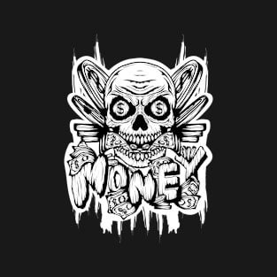 Skull With Money T-Shirt