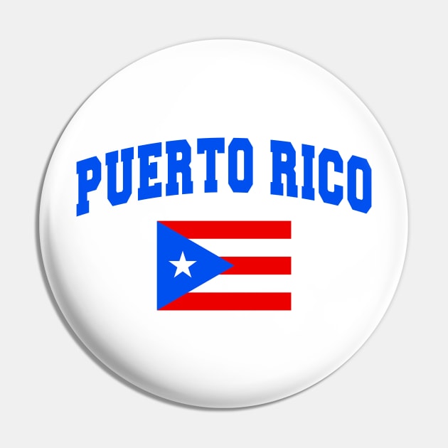 Puerto Rico Proud Puerto Rican Pride Boricua Strong Pin by PuertoRicoShirts