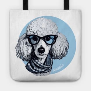 Standard Poodle Dog Breed Cursive Graphic Tote