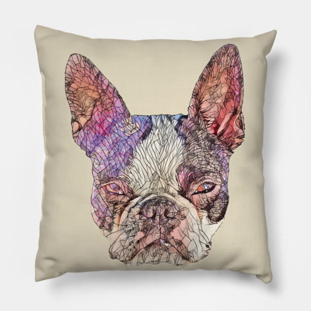 Boston Terrier Pillow by DoggyStyles