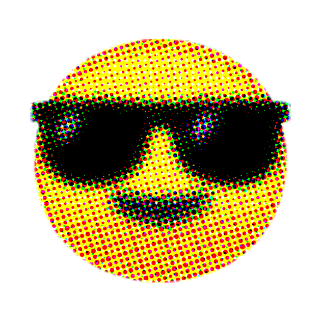 Emoji: Keep cool! (Smiling Face with Sunglasses) by Sinnfrey