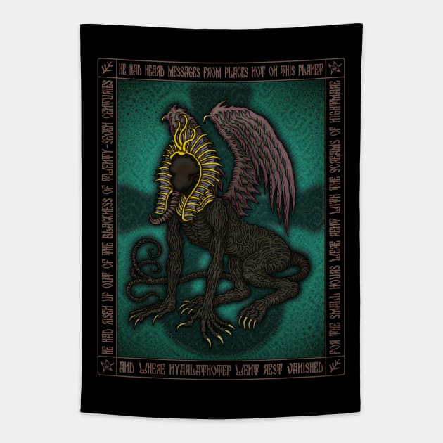 Nyarlathotep Icon 2 - Azhmodai 2018 Tapestry by azhmodai