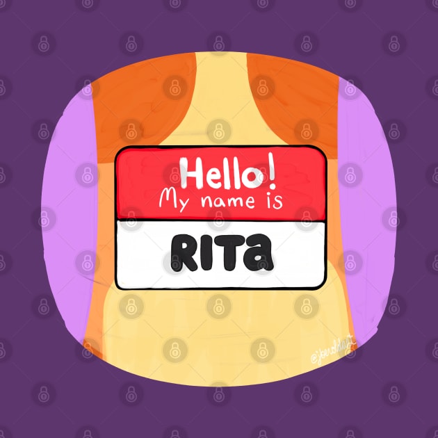 Bingo Name Tag (Rita the Grannie) by jberoldart