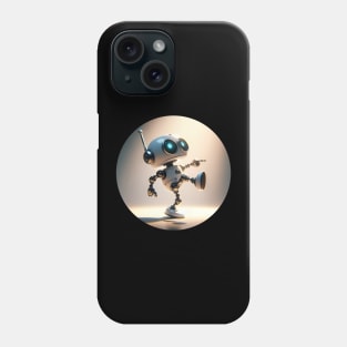 A small robot trying to dance with its funny moves Phone Case